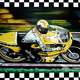 Motorcycle Racer Kenny Roberts acrylic painting