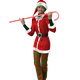 Woman with Candy Cane 3d Model