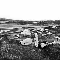 Townsville black and white View in Queensland, Australia