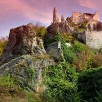Castle Ruins on a hill in Austria