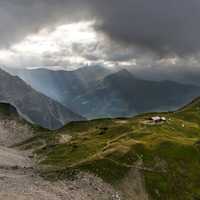 Light on the Mountaintops in Austria