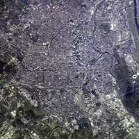 Satellite Image of Vienna in 2002, Austria
