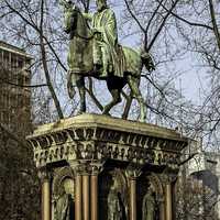 Statue of Charlemagne in Liege, Belgium