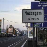 Main road between Brussels and Leuven in Nossegem , Zaventem, Belgium
