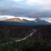Nahanni Range Road near Tuchitua in the Yukon Territory, Canada