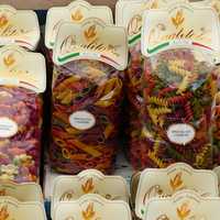 Bags of colorful Pasta