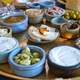 Many Dishes of Israeli Breakfast