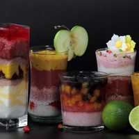 Mix of fruit cocktail smoothies