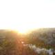 Panoramic view of Poitiers at sunset in France