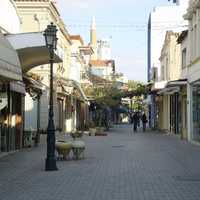 View of a central street in Komotini, Greece