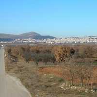View of Kozani landscape from the south in Greece