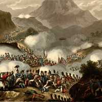 Soldiers at the Battle of the Pyrenees during the Napoleonic Wars