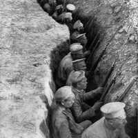 Russia Troops in a Trench awaiting German Attack in World War I