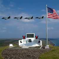 The memorial on top of Suribachi, Iwo Jima