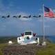 The memorial on top of Suribachi, Iwo Jima