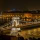 Grand view of Széchenyi Chain Bridge in Budapest, Hungary