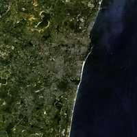 Satellite Image of Chennai, India