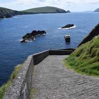 Walkway down to the Sea in Ireland