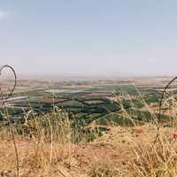 Landscapes and farms at Bental, Merom Golan, Israel