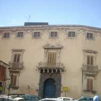 Musmeci Palazzo, located in Piazza San Domenico in Acireale, Italy