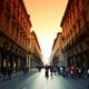 Streets of Turin during Sunset