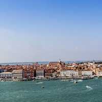 Panoramic View of Venice in Italy