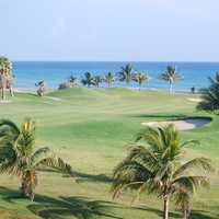 Landscape of a golf course in Jamaica