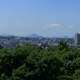 City view from the Sendai Castle on Mount Aoba in Japan