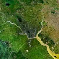 Yangon metropolitan area by Satellite
