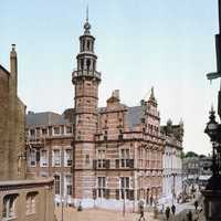Old City Hall of The Hague, Netherlands in 1900.