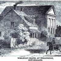 Wesleyan Chapel at Wellington, New Zealand in 1857