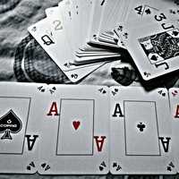 Four Aces from a deck of Cards