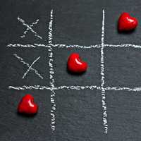 Tic Tac Toe with Hearts