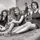 girls-sunbathing-black-and-white-1920s