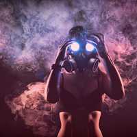 woman-in-a-black-bra-in-gas-mask