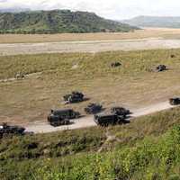 Tactical Vehicles moving in the Philippines
