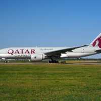 Qatar Airways Boeing 777 plane