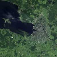 Satellite Image of Saint Petersburg in Russia