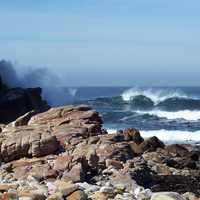 Landscape and shoreline at the Cape of Good Hope