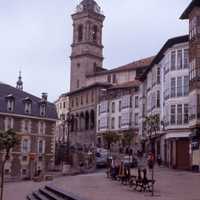 Streets in Vitoria-Gasteiz in Spain