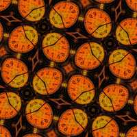 Oval clocks pattern