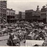 Montgomery Market around 1900 in Alabama