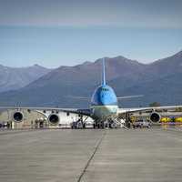Air Force One in Anchorage Airport, Alaska