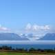 Fog bank over Kachemak Bay in Homer, Alaska