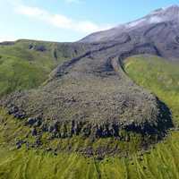 Kanaga Volcano in the Aleutians Islands, Alaska