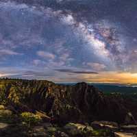 Milky Way over the Mogollon Rim in Coconino National Forest