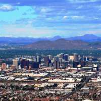 Northern Skyline in Downtown Phoenix, Arizona