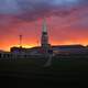 Sunset and Dusk over the Ritchie Center at University of Denver