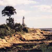 Five Mile Point Lighthouse in New Haven, Connecticut