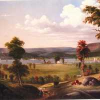 New Haven Summer Painting in Connecticut in 1849